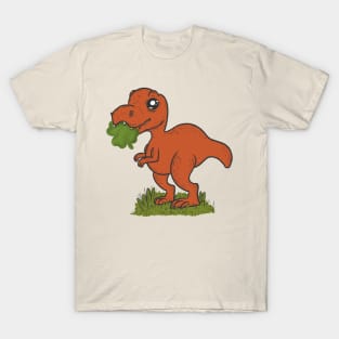 Shamrock dino st patricks day T-Shirt